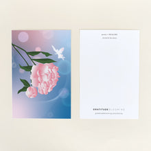 Load image into Gallery viewer, Note Card - Peony
