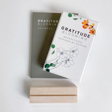 Load image into Gallery viewer, Gratitude Gift Set: Reflection Card Deck, Journal & Wood Holder