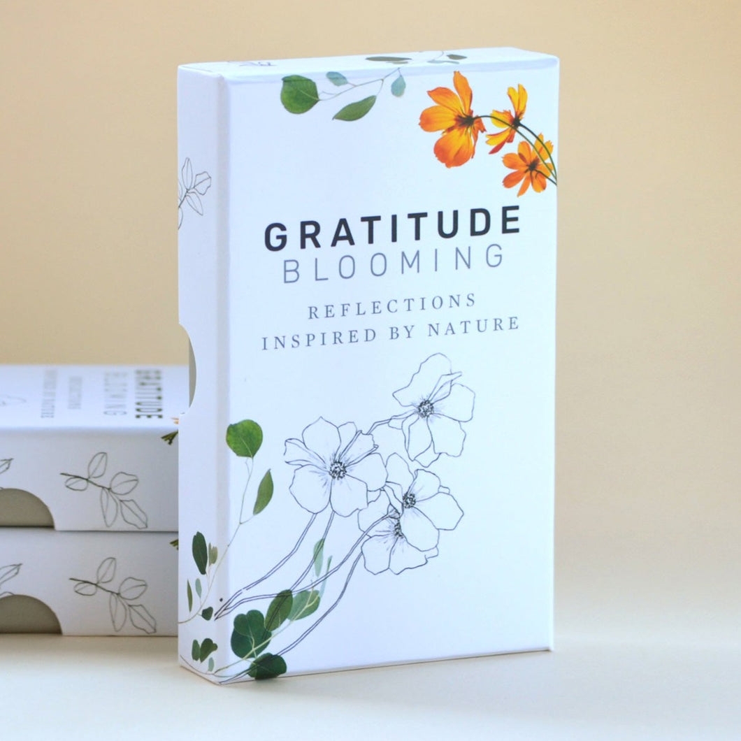 Gratitude Blooming Reflection Card Deck