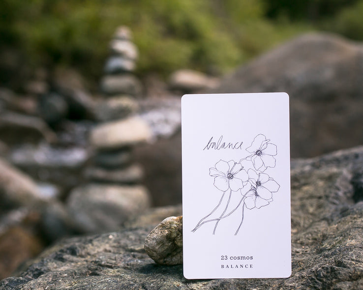 Gratitude Blooming Reflection Card Deck